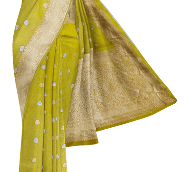 Pure kora silk banarasi handloom saree